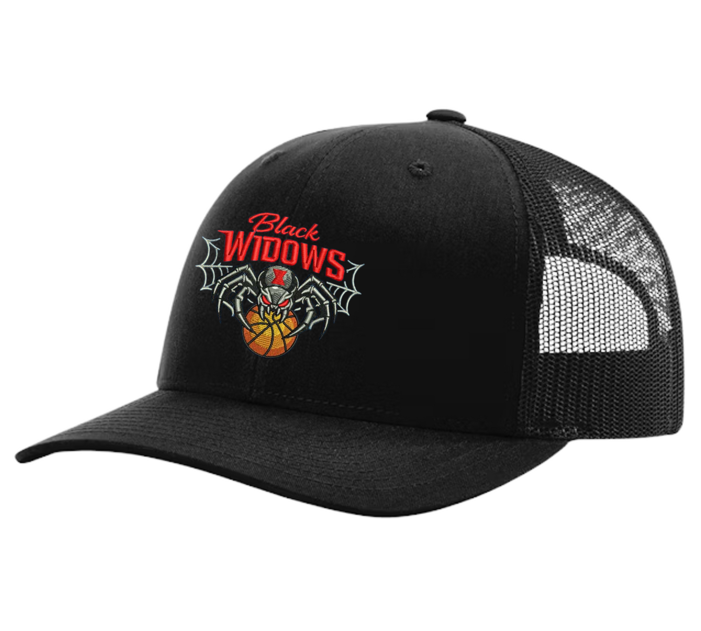 Embroidered Black Widows Hat