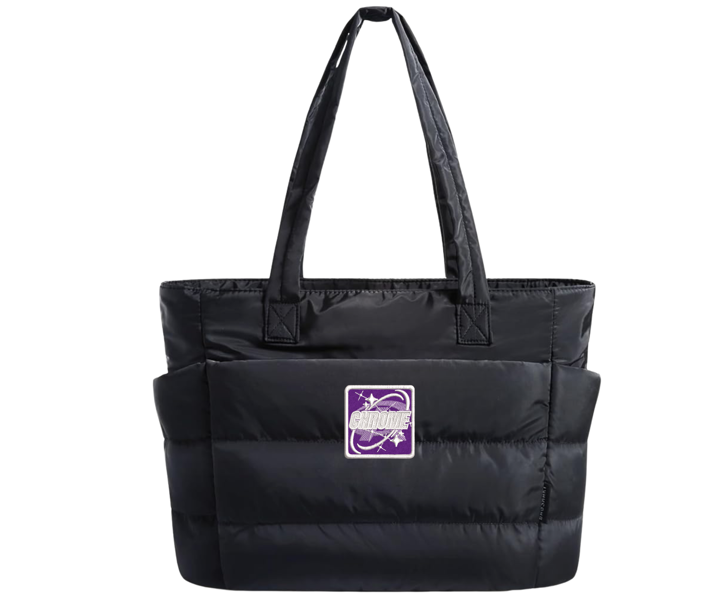 Embroidered Chrome Tote Bag