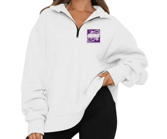 Embroidered Chrome Quarter Zip