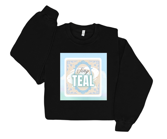 Youth Tiny Teal Crewneck