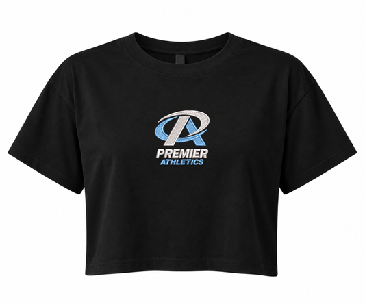 Embroidered Premier Athletics Crop Top