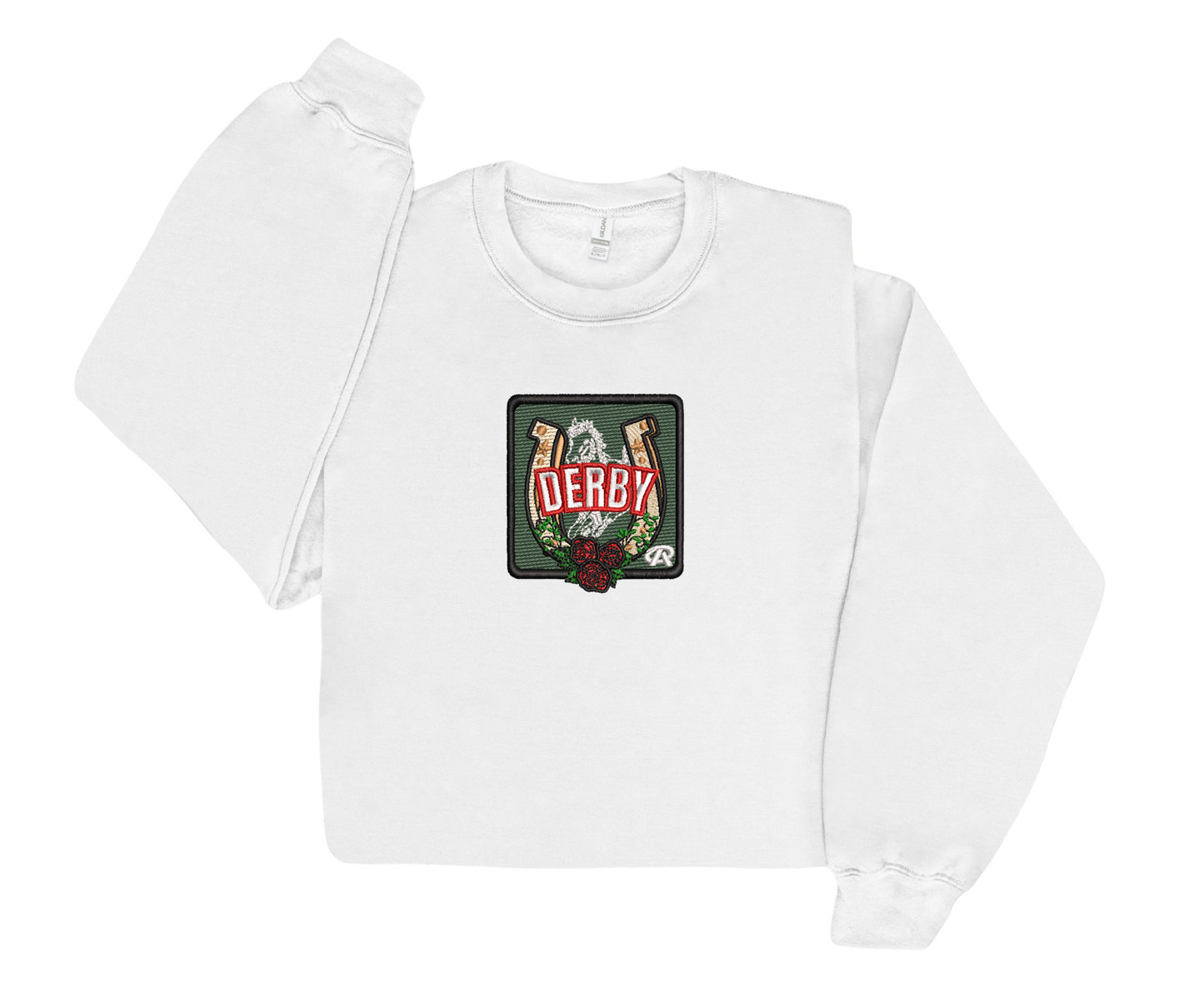 Embroidered Derby Crewneck