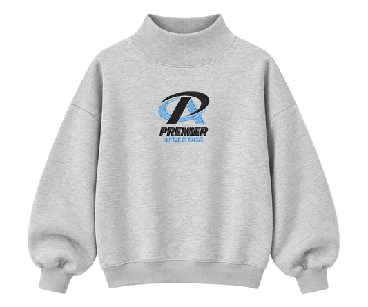 Embroidered Premier Athletics Mock Neck