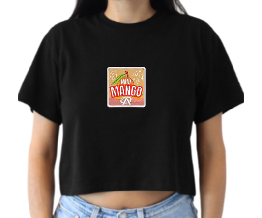 Embroidered Mini Mango Crop Top