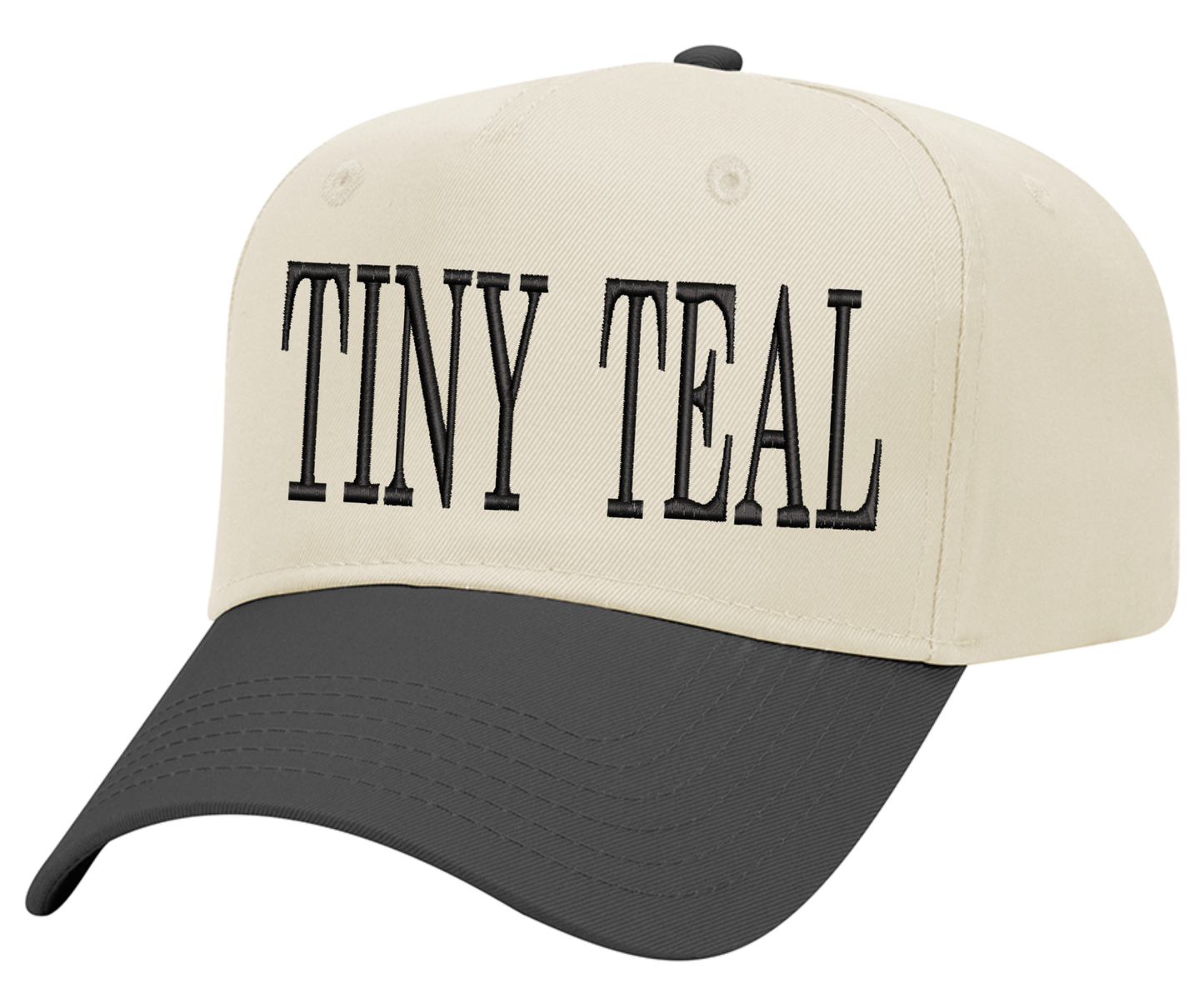 Embroidered Tiny Teal Hat