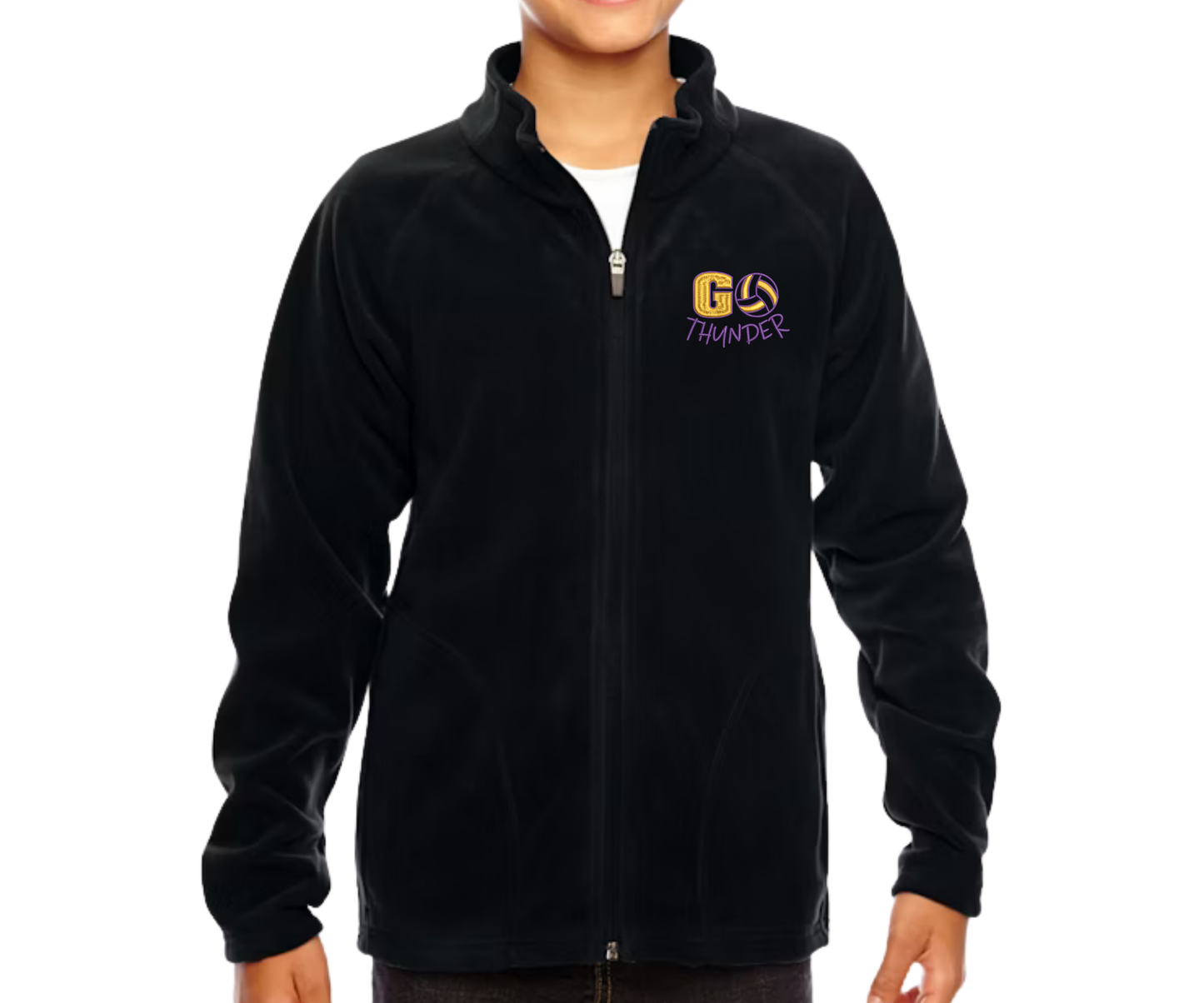 Embroidered St. Timothy Fleece Youth Volleyball Jacket