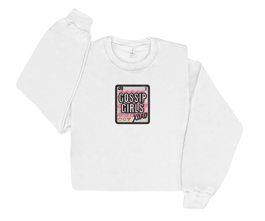 Embroidered Gossip Girls Crewneck