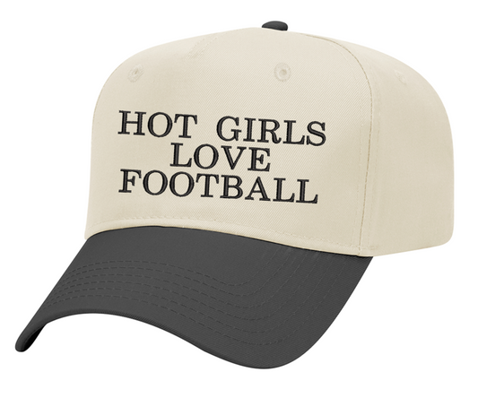 Embroidered Hot Girls Love Football Hat