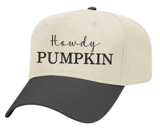 Embroidered Howdy Pumpkin Hat