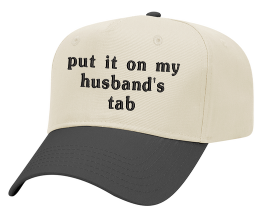 Embroidered Put It On My Husband's Tab Hat