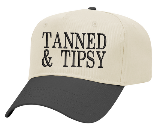 Embroidered Tanned and Tipsy Embroidered Hat