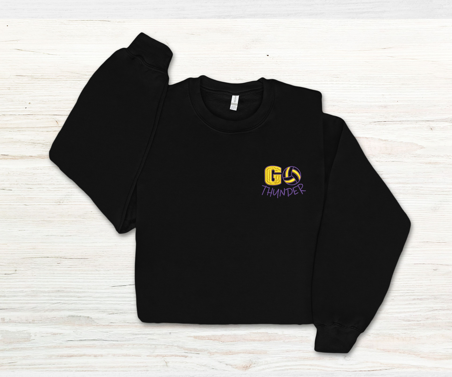 Embroidered Volleyball Crewneck