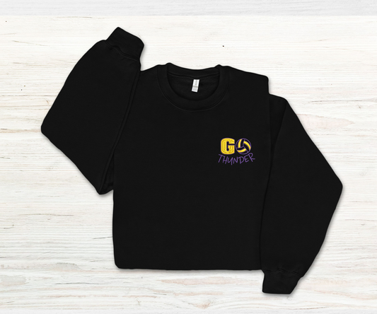 Embroidered Volleyball Crewneck