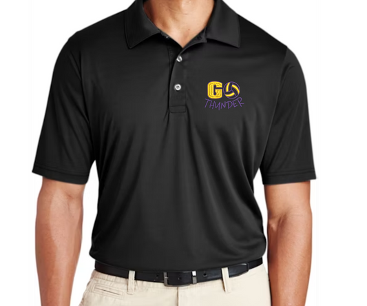 Embroidered Thunder Volleyball Polo
