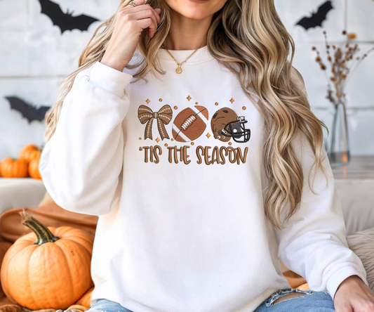 Embroidered Tis The Season Crewneck
