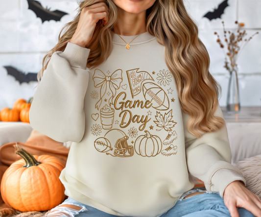 Embroidered Game Day Crewneck