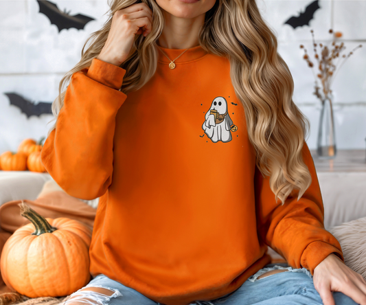 Embroidered Ghost Crewneck