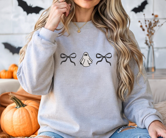 Embroidered Ghost Crewneck