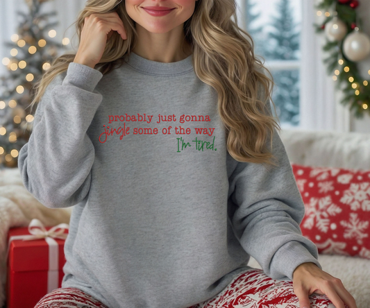 Embroidered Christmas Crewneck