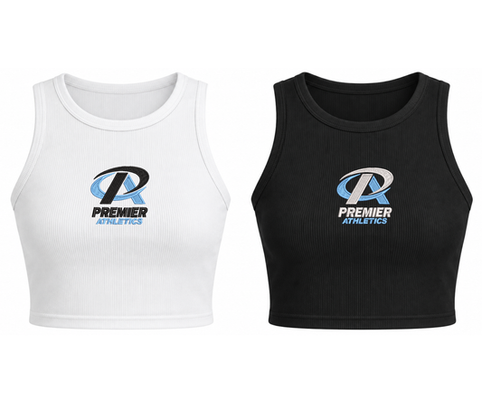 Embroidered Youth Premier Athletics Cropped Tank
