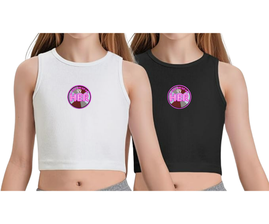 Embroidered Youth Her Cropped Tank