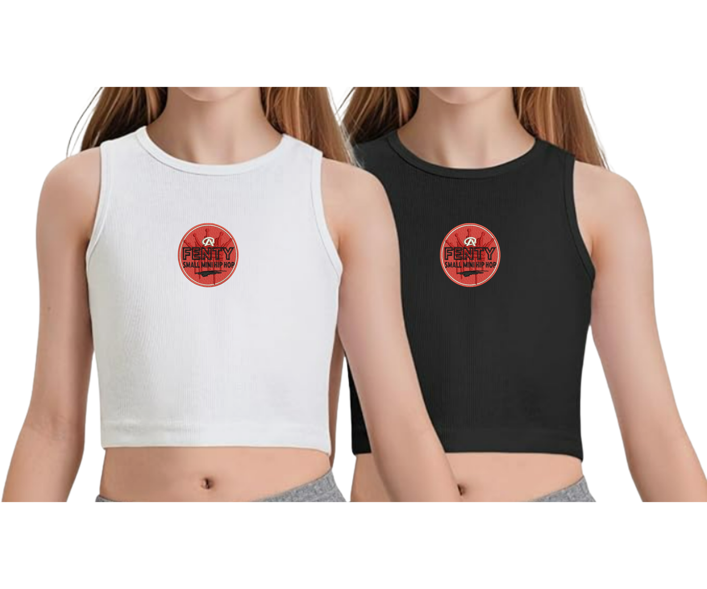 Embroidered Youth Fenty Cropped Tank