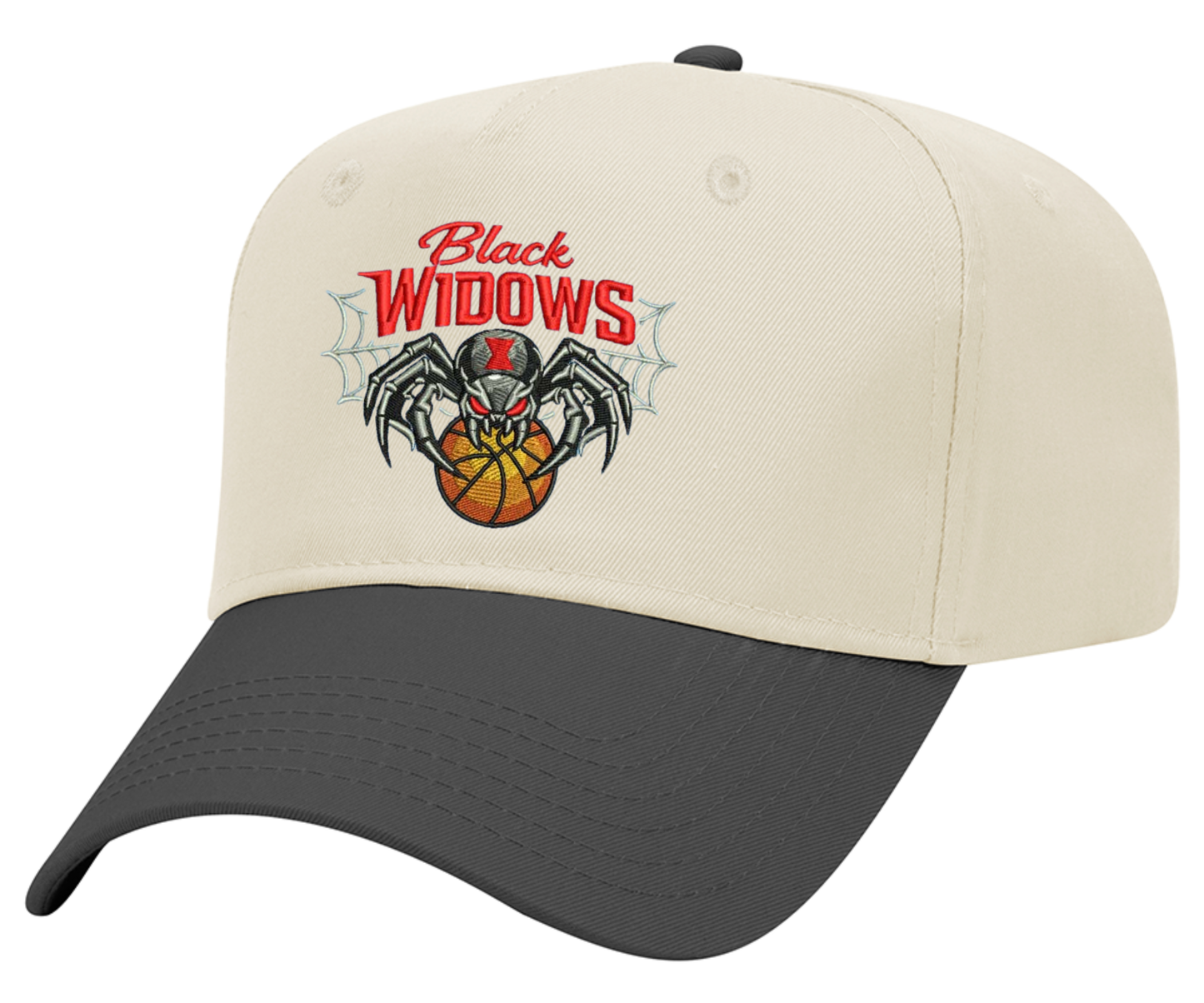 Embroidered Black Widows Hat