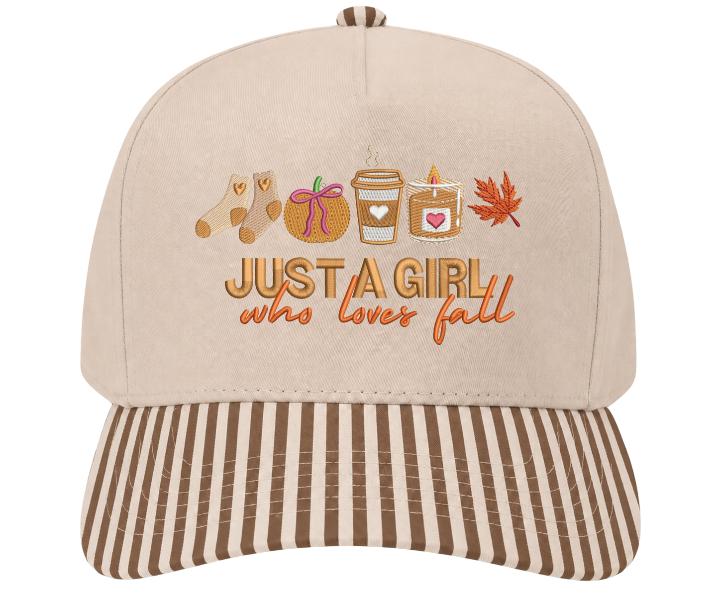 Embroidered Just A Girl Who Loves Fall Hat
