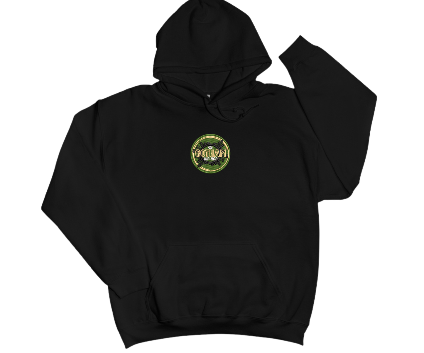 Embroidered Gotham Hoodie