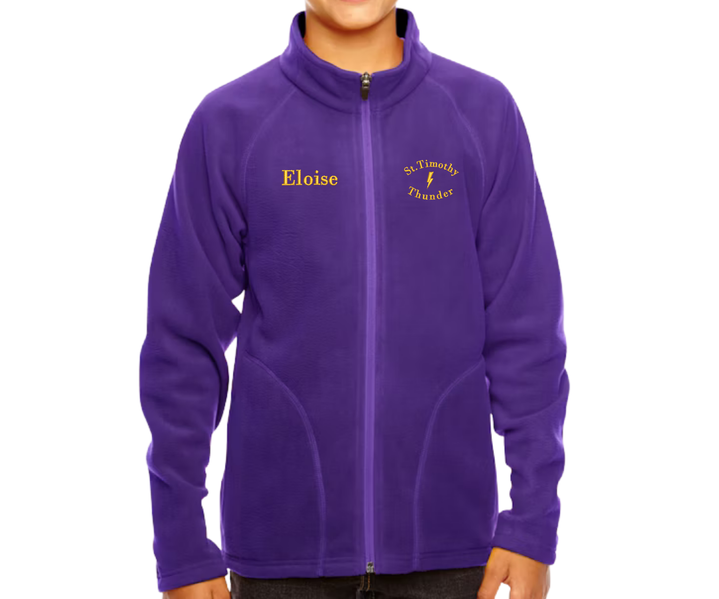 Embroidered St. Timothy Thunder Youth Fleece Jacket