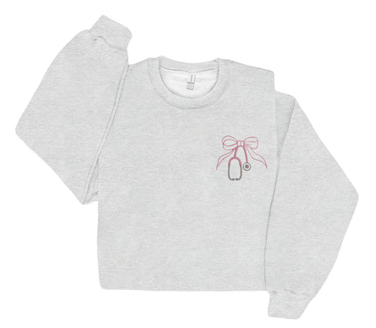 Embroidered Nurse Crewneck
