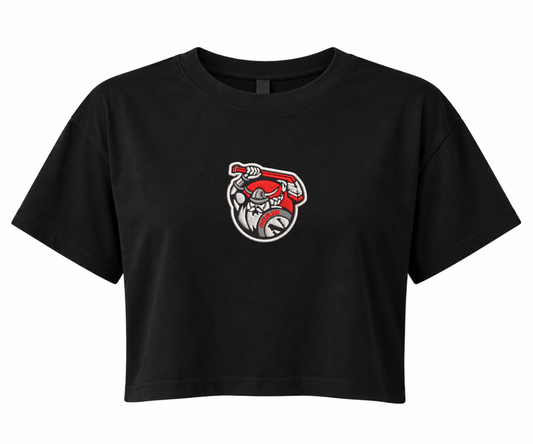 Embroidered Norse Hockey Crop Top