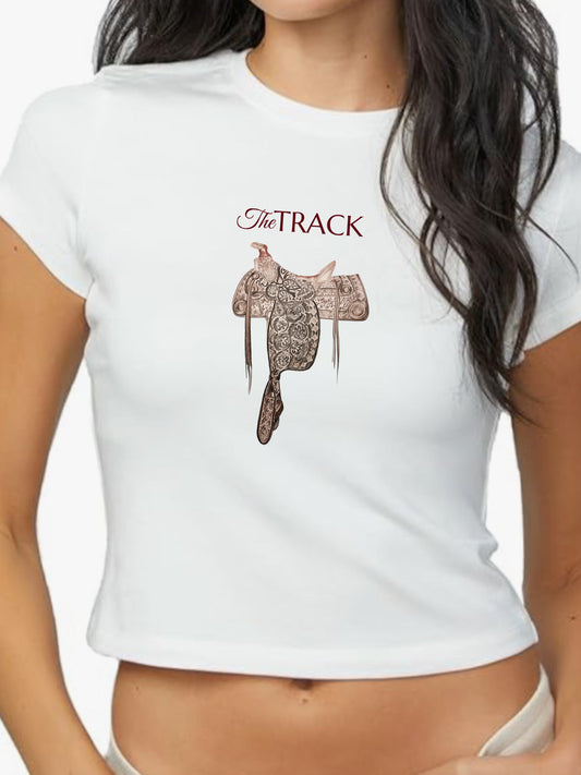 Track Saddle Cropped Top