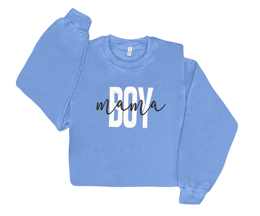 Embroidered Boy Mama Crewneck