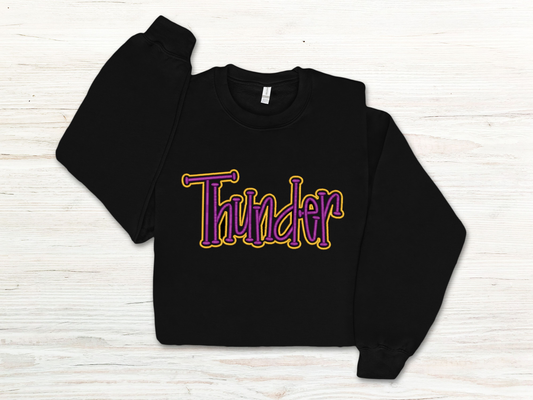 Embroidered Thunder Toddler Crewneck