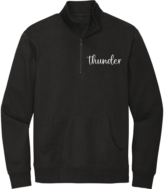 Embroidered Thunder Unisex Quarter Zip