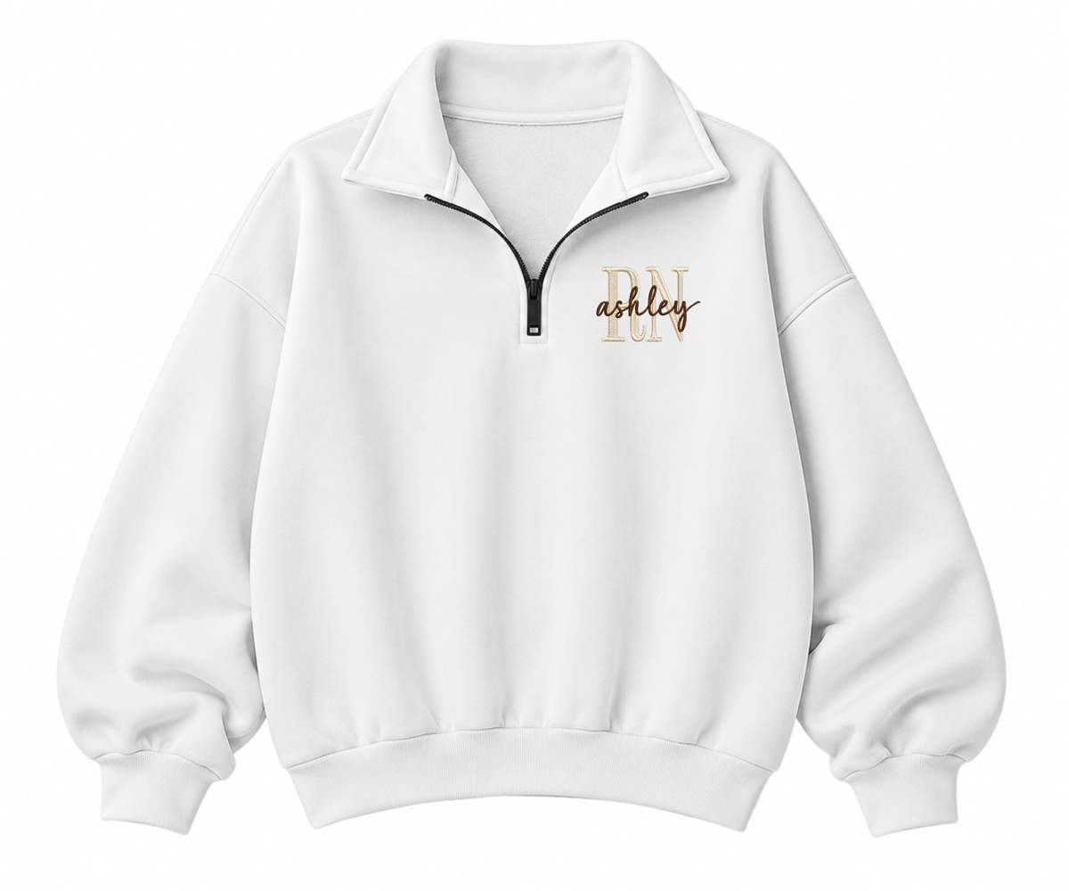 Embroidered RN Quarter Zip