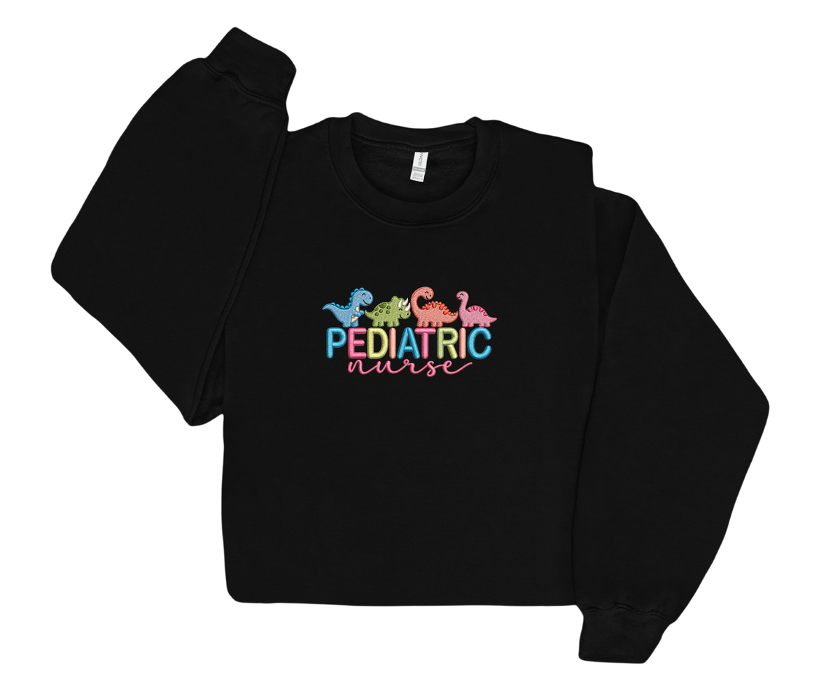 Embroidered Pediatric Nurse Crewneck