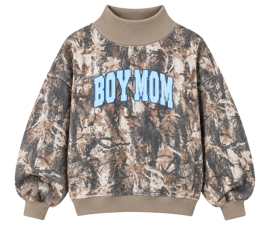 Boy Mom Mock Neck