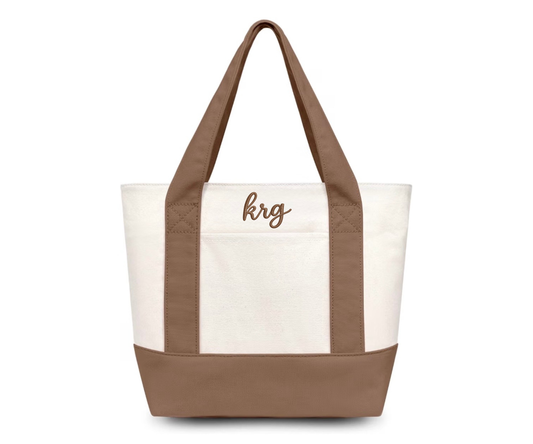 Embroidered Krg Tote Bag