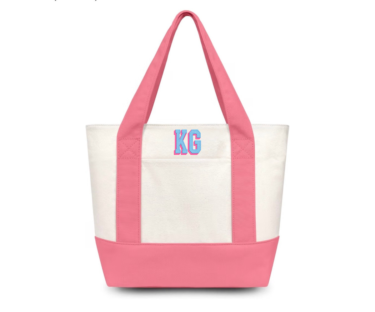 Embroidered KG Tote Bag
