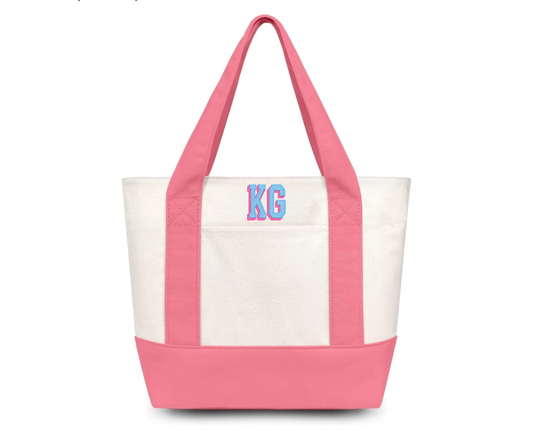 Embroidered KG Tote Bag