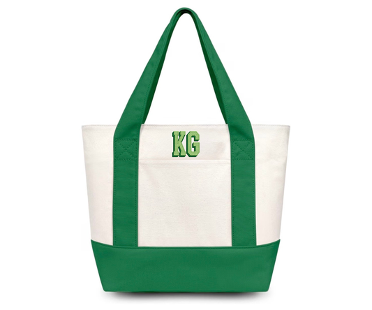 Embroidered KG Tote Bag