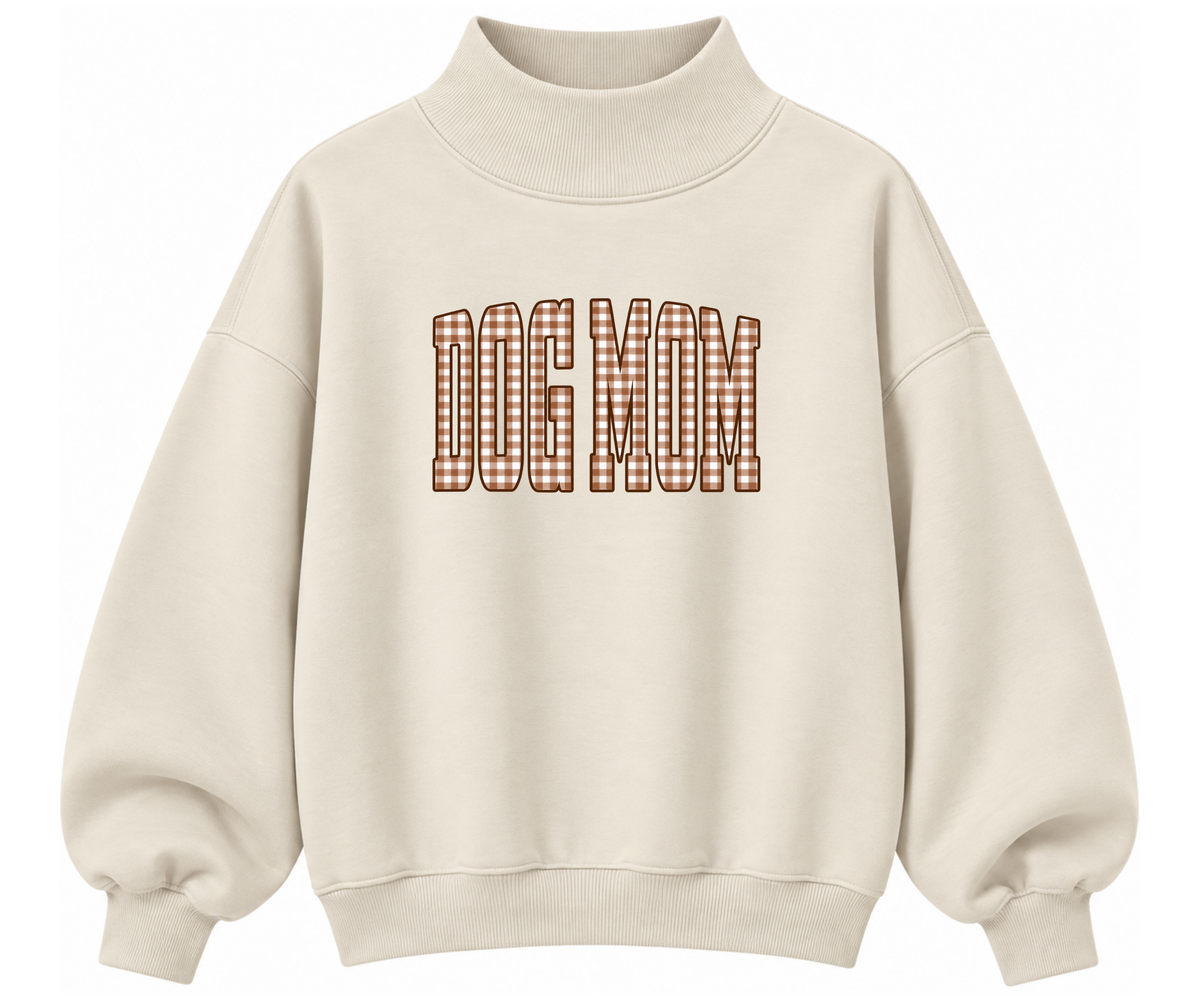 Dog Mom Mock Neck
