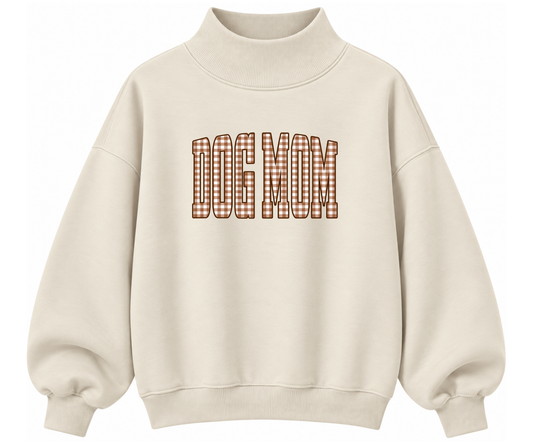Dog Mom Mock Neck