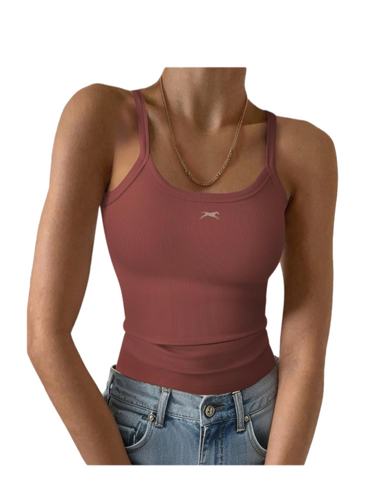 Track Embroidered Tank Top