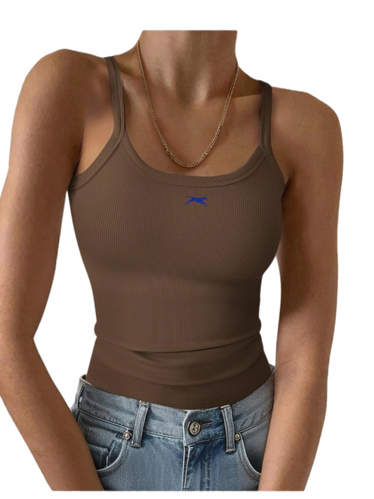 Track Embroidered Tank Top