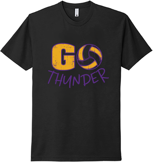Go Thunder Volleyball unisex tee