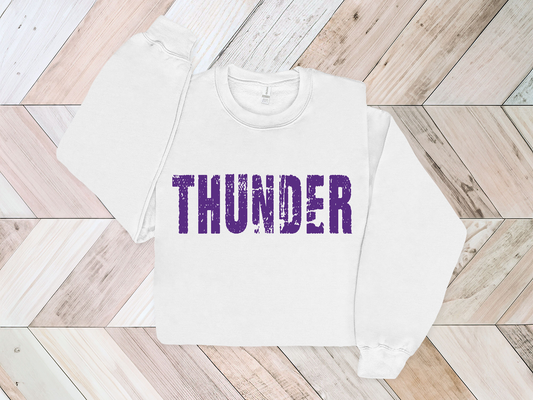 Distressed Thunder Youth Crewneck